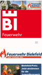 Mobile Screenshot of feuerwehr-bielefeld.de
