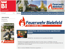 Tablet Screenshot of feuerwehr-bielefeld.de